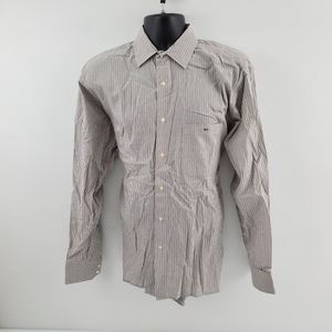 Men's Striped Button-Up Shirt